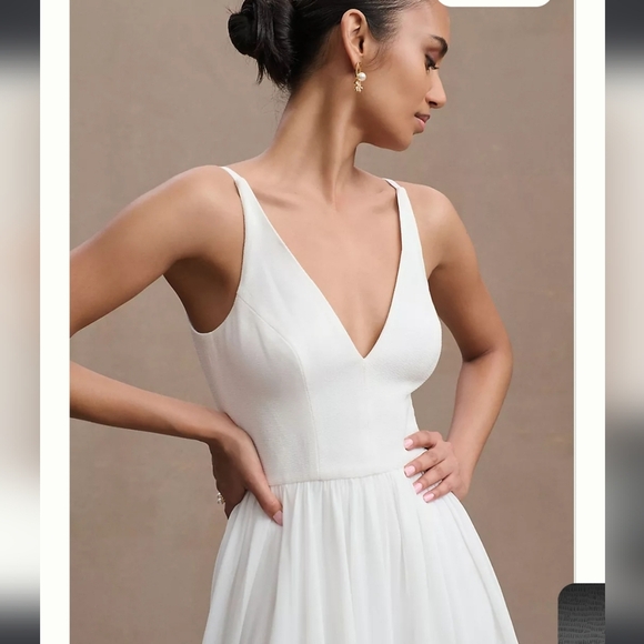 Dress The Population, Alicia Chiffon A-Line Dress, Ivory, Size Small - NWT!! - Picture 2 of 13